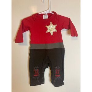 Lemon Loves Layette Infant Baby 3-6 month Cowgirl Cowboy One Piece